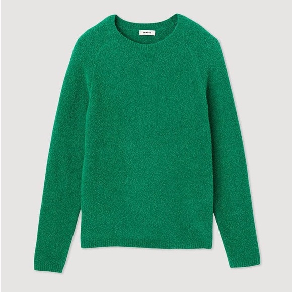 Sandro Boucle Green Sweater - Picture 5 of 6
